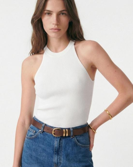 26SS 바네사브루노 민소매 티셔츠 3HVC04 V15870 ECRU Beige - VANESSA BRUNO