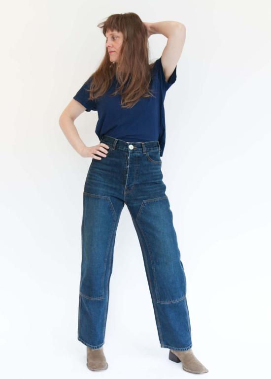  제시 캄 데님 팬츠 Jesse Kamm 패치프런트 핸디 팬츠 - JESSE KAMM