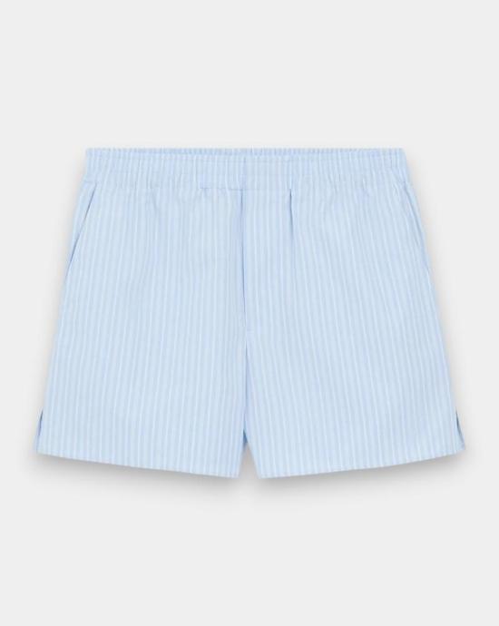 26SS 아미 숏팬츠 USO806CO0219 4844 Bleu cachemire blanc