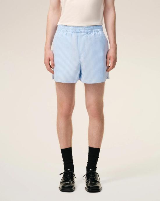 26SS 아미 숏팬츠 USO806CO0219 4844 Bleu cachemire blanc - AMI