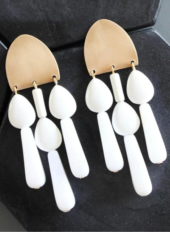  데이비드 오브리 이어링 유리 귀걸이