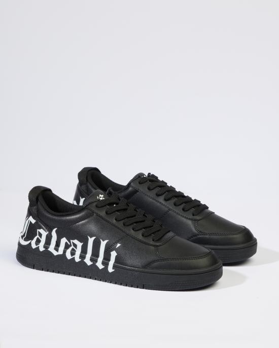  저스트까발리 스니커즈 77QA3SM5 ZP397 899 black NERO BIANCO - JUST CAVALLI