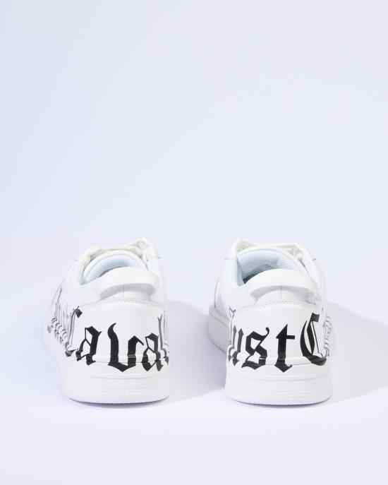  저스트까발리 스니커즈 77QA3SM5 ZP397 003 white BIANCO NERO - JUST CAVALLI