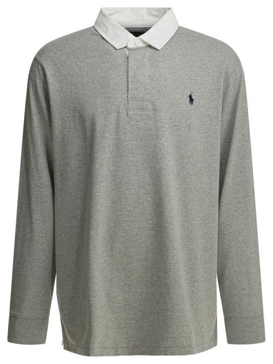 26SS 폴로 랄프로렌 폴로 티셔츠 710717115024ANDOVER HEATHER C7927 Grey