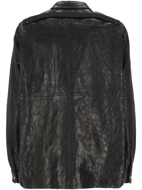 26SS 릭 오웬스 가죽 자켓 RU01F2729 LBE09 Black - RICK OWENS