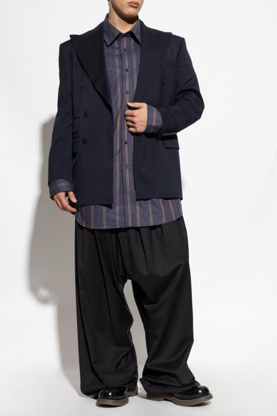  비비안웨스트우드 수트 자켓 비비안 웨스트우드 더블 브레스티드 블레이저 블루 - VIVIENNE WESTWOOD