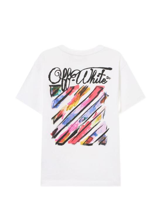 26SS [키즈] 오프화이트 티셔츠 44GAA001S26J003100 WHITE Bianco - OFF WHITE