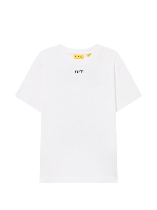 26SS [키즈] 오프화이트 티셔츠 44GAA001S26J003100 WHITE Bianco