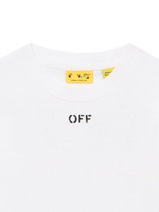 26SS [키즈] 오프화이트 티셔츠 44GAA001S26J003100 WHITE Bianco - OFF WHITE