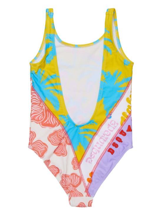 26SS [키즈] 디스퀘어드2 원피스 수영복 DQ3362D0AHM DQ003 MultiColour - DSQUARED2