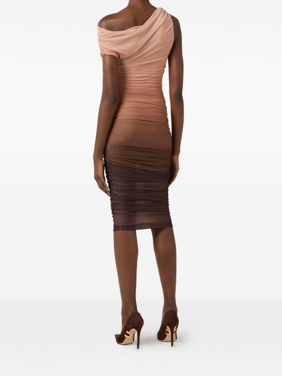 26SS 엘리자베타프랜치 미디 원피스 AB93162E2 644 Brown - ELISABETTA FRANCHI