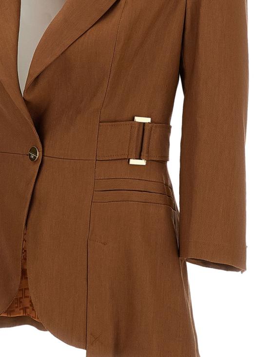 26SS 엘리자베타프랜치 수트 자켓 GI23662E2 600 Brown - ELISABETTA FRANCHI