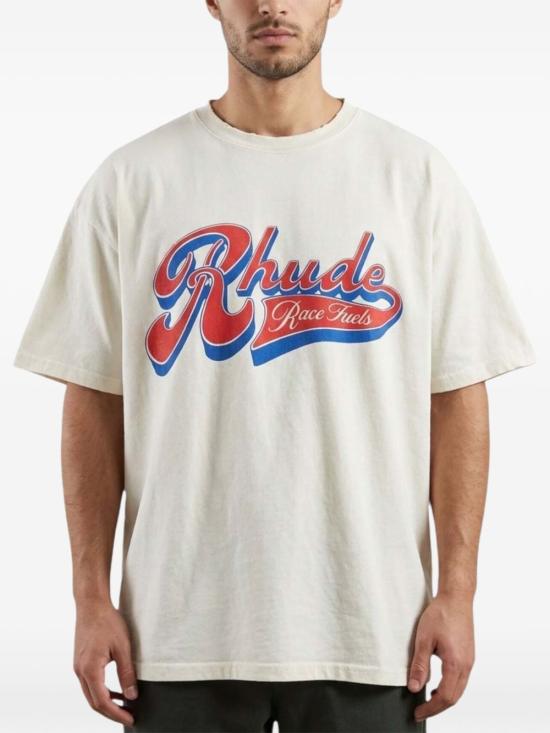 26SS 루드 반팔 티셔츠 RHSS26TT03012 6188 White - RHUDE