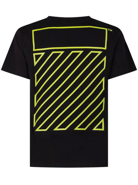 26SS [키즈] 오프화이트 티셔츠 44BAA002S26J004001 BLACK Black - OFF WHITE