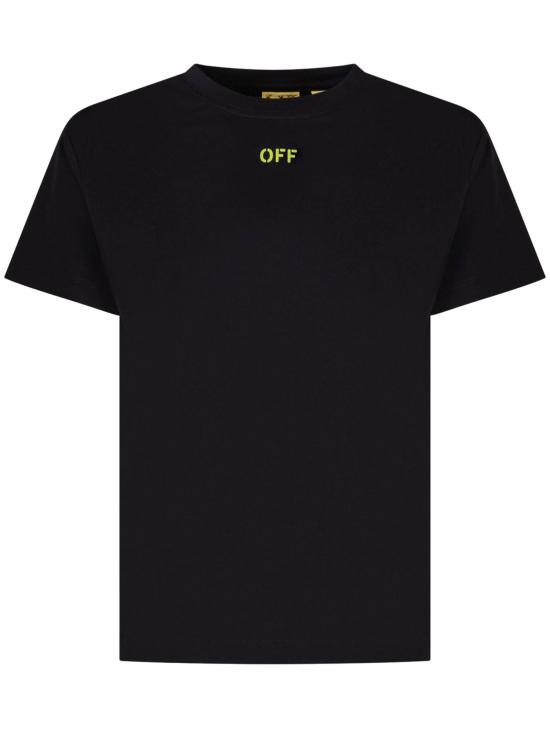 26SS [키즈] 오프화이트 티셔츠 44BAA002S26J004001 BLACK Black