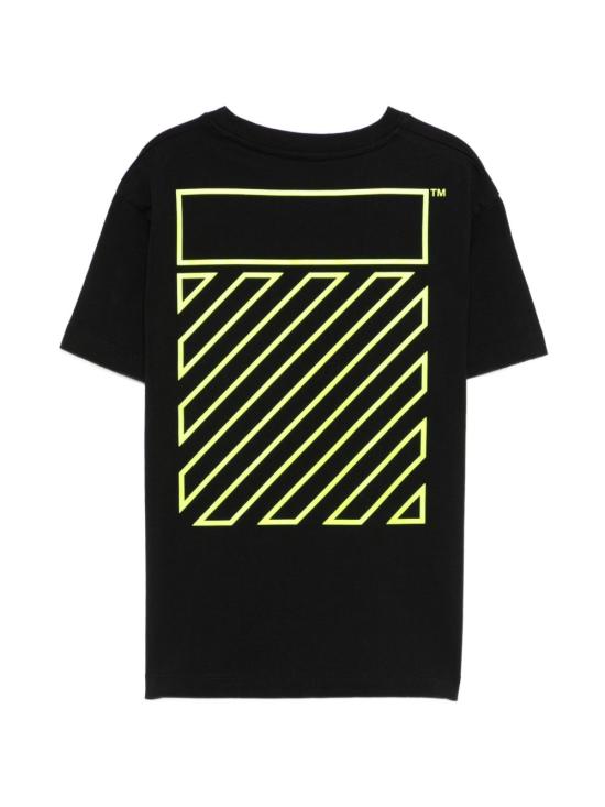 26SS [키즈] 오프화이트 티셔츠 44BAA002S26J004001 BLACK Black - OFF WHITE