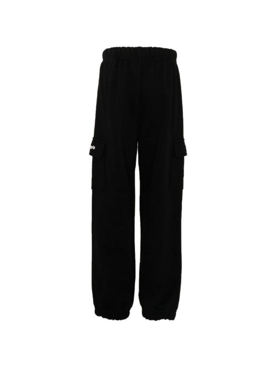 26SS [키즈] 팜앤젤스 트레이닝/조거 팬츠 PBCH016S26FLE001 110 Black - PALM ANGELS