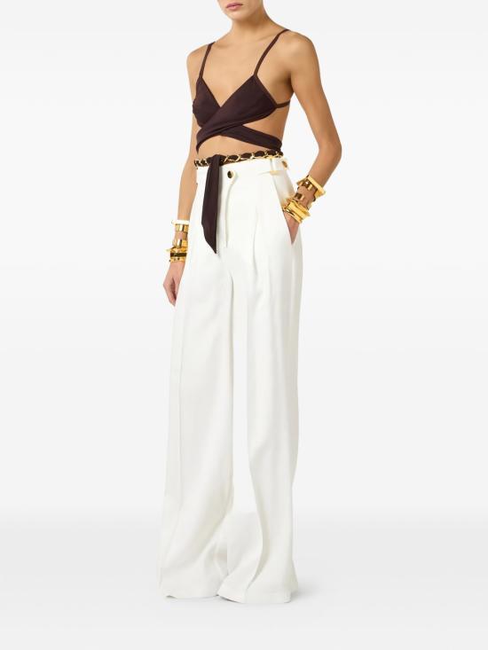 26SS 엘리자베타프랜치 스트레이트 팬츠 PA12762E2 360 White - ELISABETTA FRANCHI