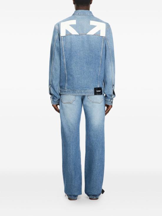 26SS 오프화이트 데님 자켓 44MYE09QS26D002400 LMB Clear Blue - OFF WHITE