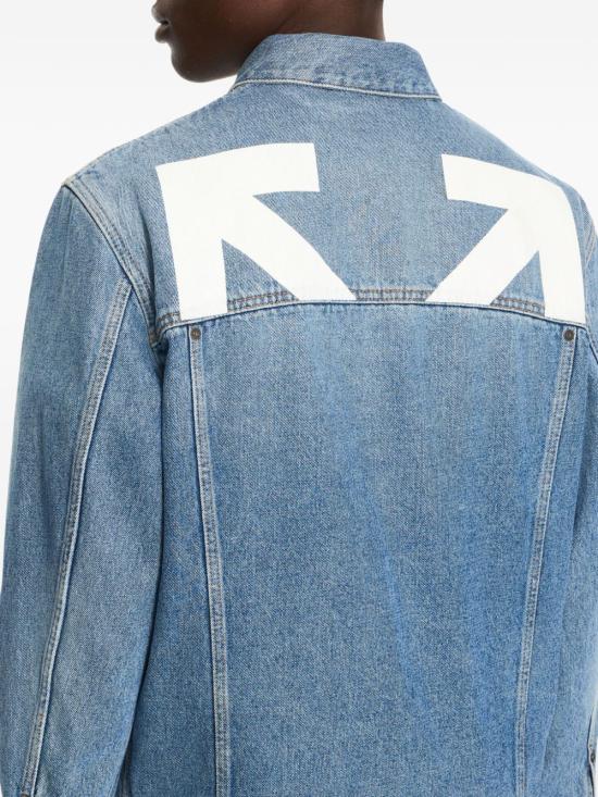 26SS 오프화이트 데님 자켓 44MYE09QS26D002400 LMB Clear Blue - OFF WHITE