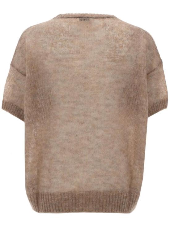  브루넬로 쿠치넬리 스웨터 모헤어  베이지 색상의 Brunello Cucinelli Maglia - BRUNELLO CUCINELLI