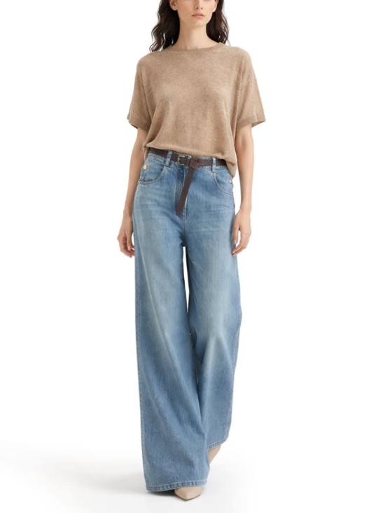  브루넬로 쿠치넬리 스웨터 모헤어  베이지 색상의 Brunello Cucinelli Maglia - BRUNELLO CUCINELLI