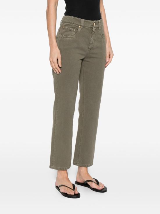 26SS 브루넬로 쿠치넬리 스트레이트 팬츠 M0H81P5758 C3469 Green - BRUNELLO CUCINELLI