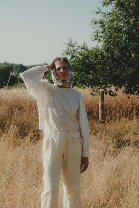  Maison Lecomte Flament 머플러/스카프 Bretagne 코튼 스카프 - OTHER BRANDS