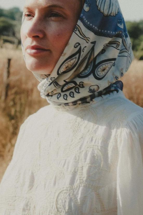  Maison Lecomte Flament 머플러/스카프 Bretagne 코튼 스카프 - OTHER BRANDS