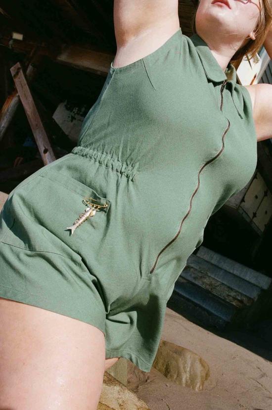  노블 점프수트 탱크 슈트 롬퍼 씨 글래스 - NOBLE