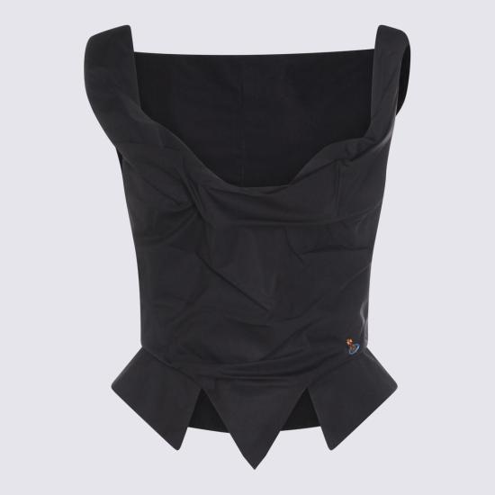  비비안웨스트우드 민소매 티셔츠 비비안 웨스트우드 오브 탑 블랙