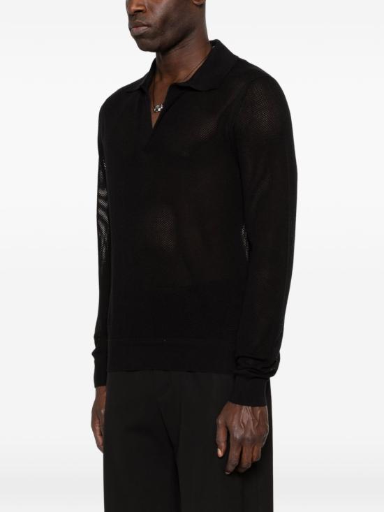 26SS 톰포드 폴로 티셔츠 KPL054YMC046 NAA Black - TOMFORD