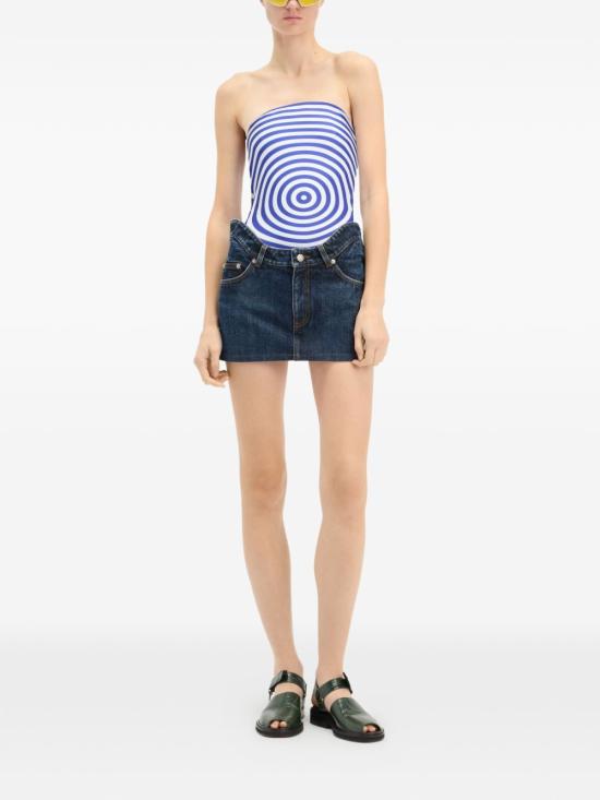 26SS 장 폴 고티에 데님 스커트 SK049D030 55 Blue - JEAN PAUL GAULTIER