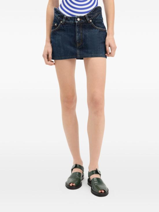 26SS 장 폴 고티에 데님 스커트 SK049D030 55 Blue - JEAN PAUL GAULTIER