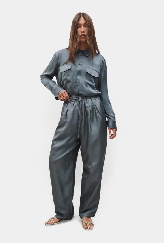  실크 런드리 트레이닝/조거 팬츠 트윌 슬라우치  슬레이트 색상