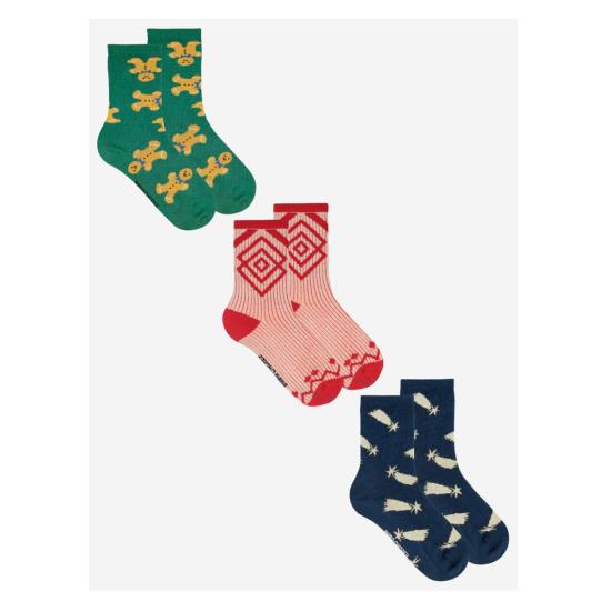  [키즈] 보보쇼즈 발목 양말 키즈 보보 초스 선물 세트 양말 3켤레