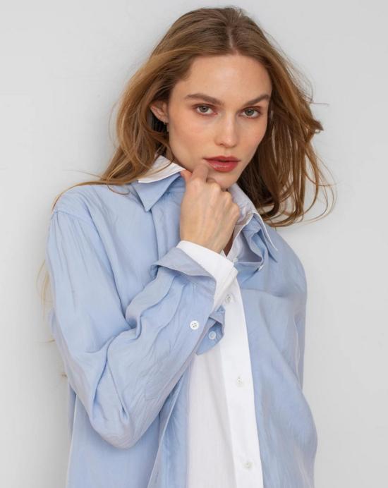  WE-AR4 셔츠 We Ar4 레이어드 셔츠 탑 - WE-AR4