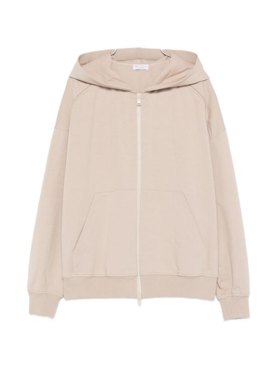 26SS 브루넬로 쿠치넬리 집업 스웨트셔츠 MH827FB706 C9272 Beige