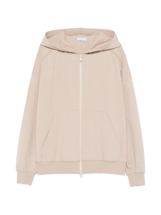 26SS 브루넬로 쿠치넬리 집업 스웨트셔츠 MH827FB706 C9272 Beige