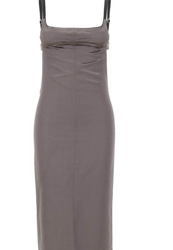 26SS 디 아티코 미디 원피스 260WCW00279 VVV112AA708 Grey - THE ATTICO