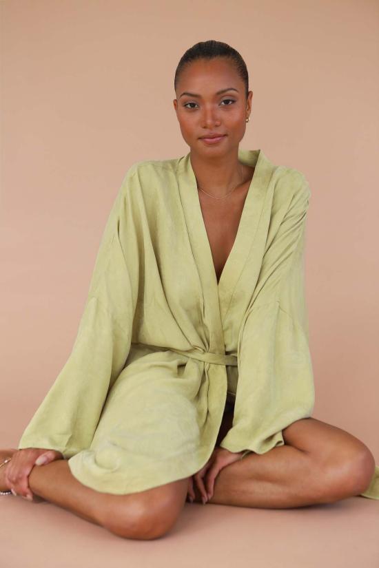  Be Idle 라운지 웨어 긴 옷을 입고 게으름을 피우세요 - BE IDLE