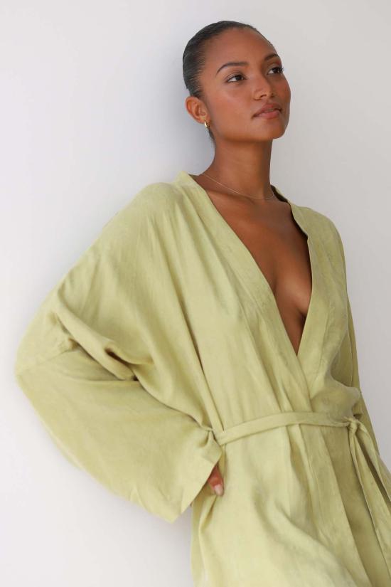  Be Idle 라운지 웨어 긴 옷을 입고 게으름을 피우세요 - BE IDLE