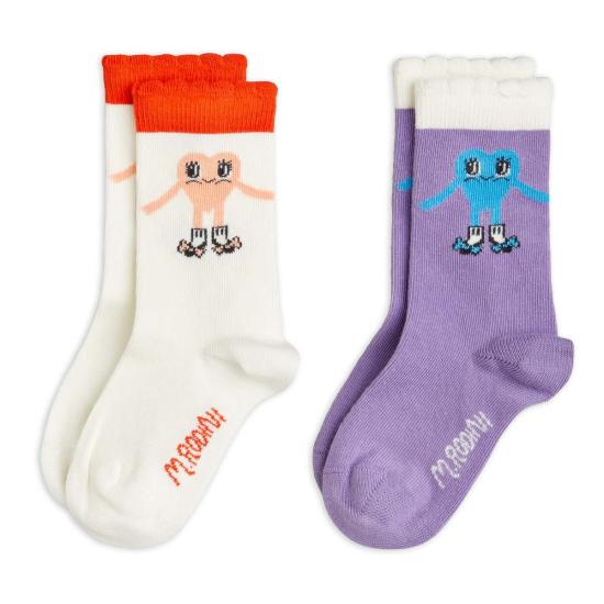  [키즈] 미니로디니 발목 양말 어린이용 미니 로디니 하트 신발 양말 2개 세트