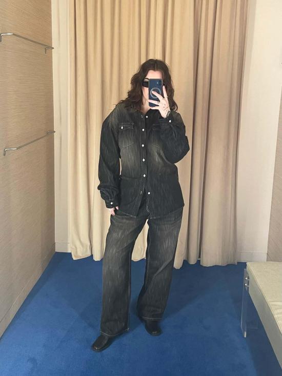  더 엔케이씨 스토어 데님 팬츠 NKC 스토어 아덴 데님 세트 팬츠 블랙