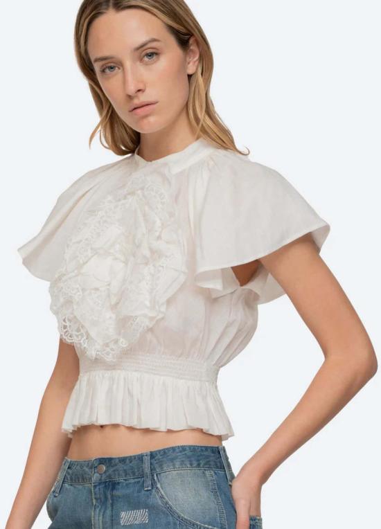  씨뉴욕 블라우스 씨 니 홀든 플라워 플러터 탑 - SEA NY