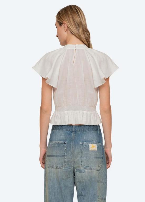  씨뉴욕 블라우스 씨 니 홀든 플라워 플러터 탑 - SEA NY