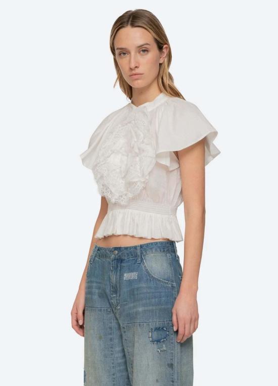  씨뉴욕 블라우스 씨 니 홀든 플라워 플러터 탑 - SEA NY