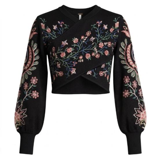 25FW 팜 리오 긴팔 티셔츠 340222 25066 Black