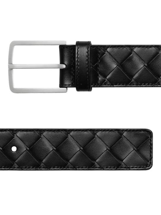 26SS 보테가베네타 가죽 벨트 609182 V4KF18803 Black - BOTTEGA VENETA