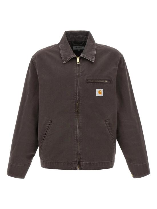 26SS 칼하트 WIP 스톤 캔버스 디트로이트 자켓 I034819 3MB4O Brown